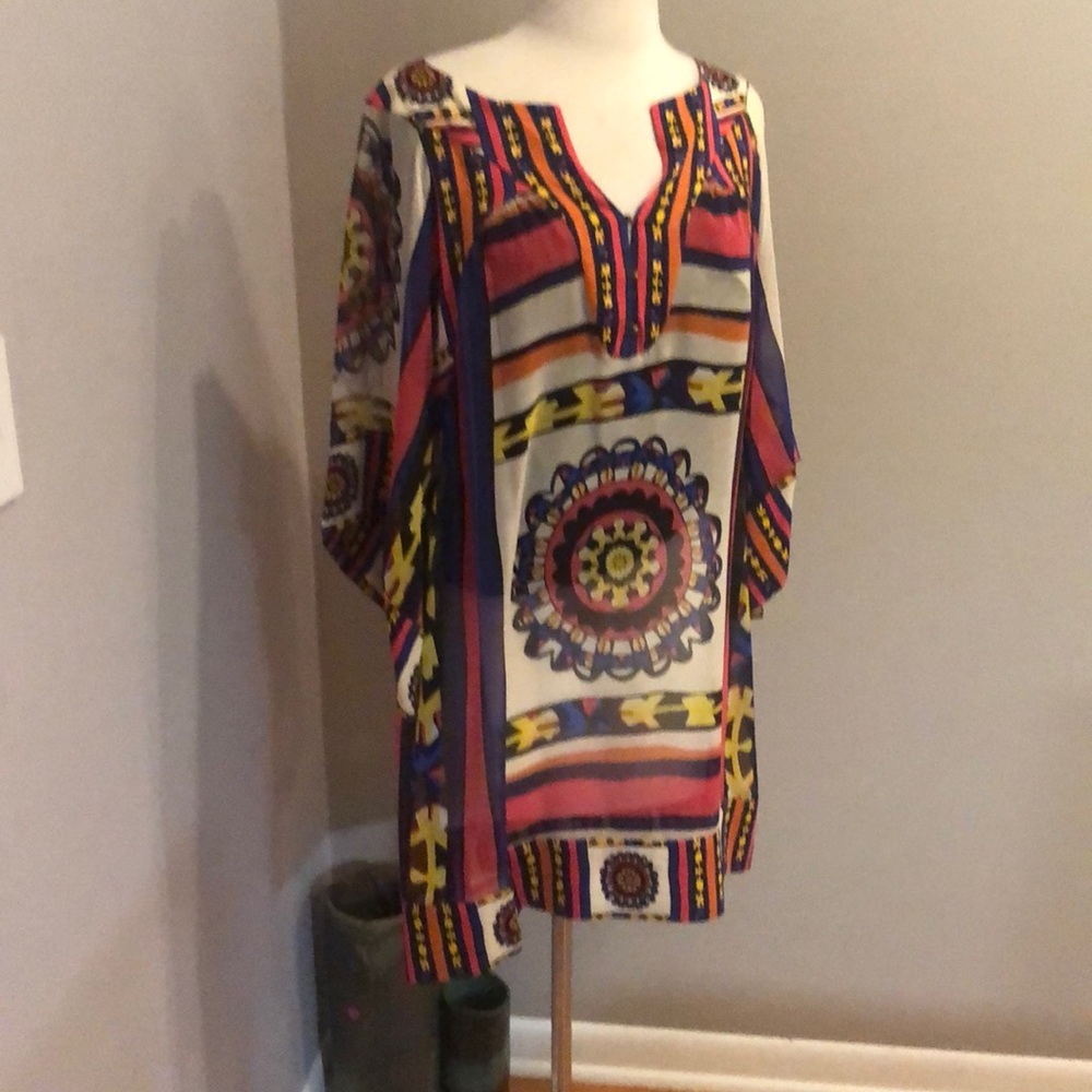 DIANE VON FURSTENBERG SILK BUTTERFLY DRESS